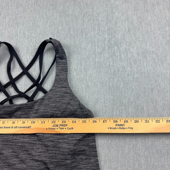 Lululemon Tank Top Womens 8 Gray Free To Be Serena Built In‎ Sports Bra Padded - Picture 5 of 9